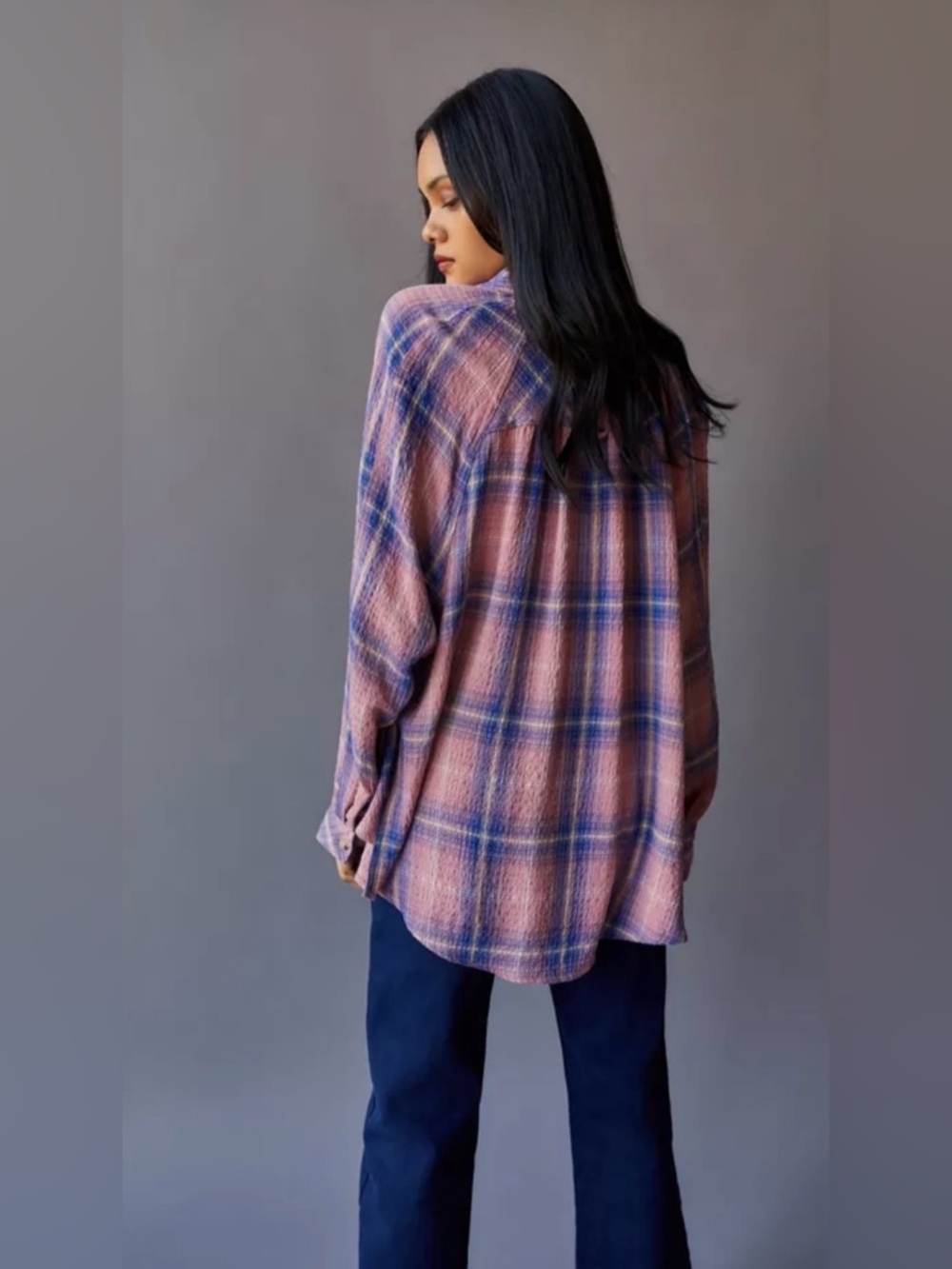Urban Outfitters BDG Keanu plaid flannel button down shirt
